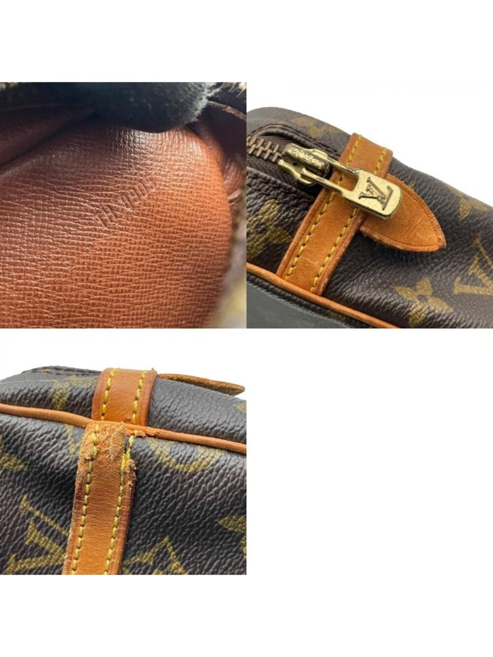 Louis Vuitton Monogram Compiegne 23 Clutch Pouch Leather Brown Gold Vintage - Picture 10 of 10